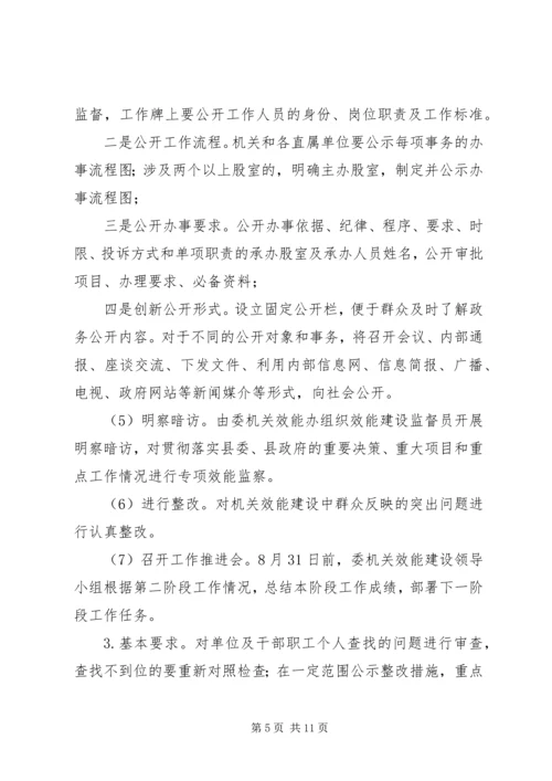 计生委效能建设优化方案.docx