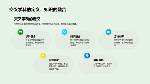 交叉学科研究报告PPT模板