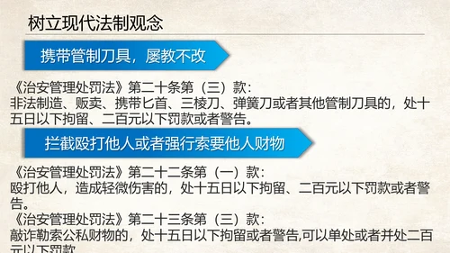 青少年法制教育普法讲座PPT课件