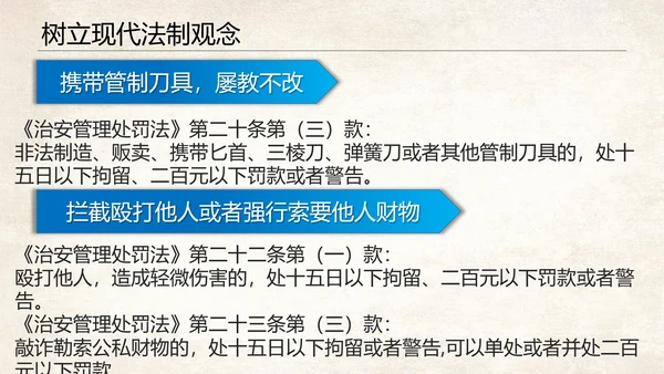 青少年法制教育普法讲座PPT课件