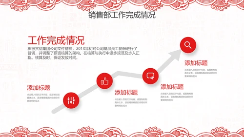 2019猪年新年春节喜庆红色剪纸PPT