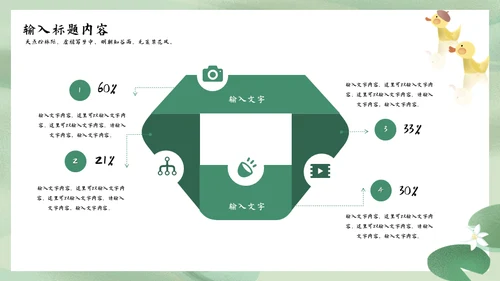 诗情化意谷雨通用PPT模板