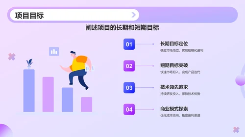 紫色渐变风IT互联网科技商业计划书PPT模板