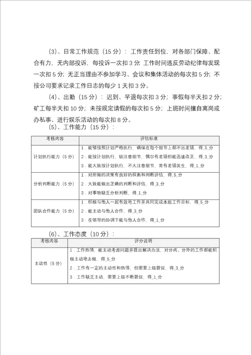 某生产公司员工绩效360考核方案实用版