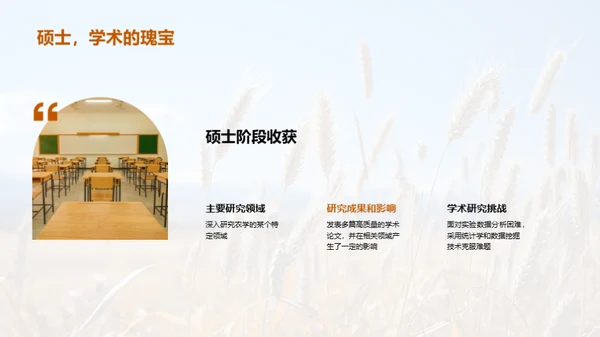 农学硕士之旅