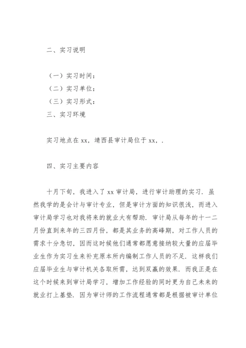 有关审计局实习报告4篇.docx