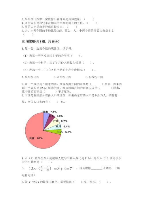 小学数学六年级上册期末卷及参考答案【完整版】.docx
