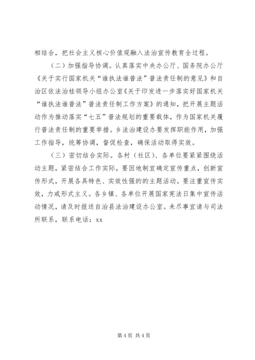 乡镇某年国家宪法日宣传活动方案.docx