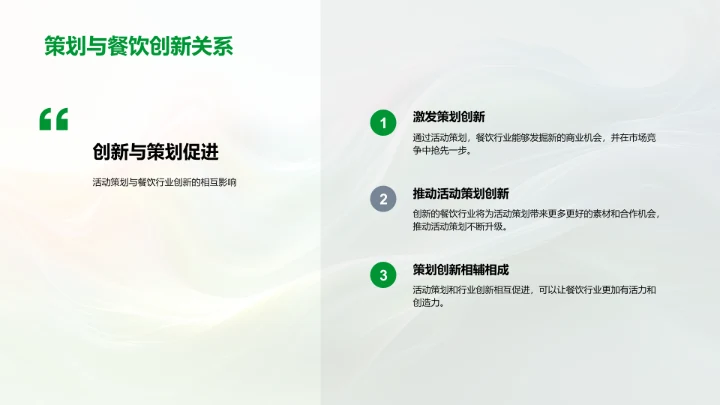 餐饮活动营销PPT模板