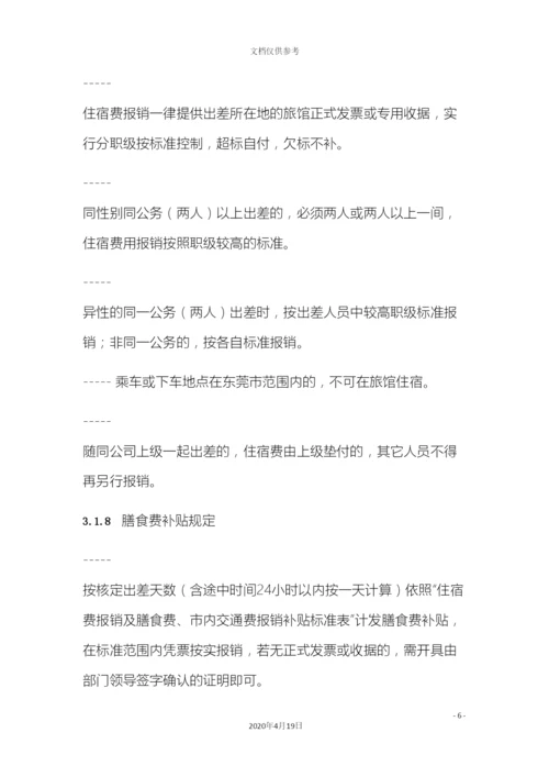 出差费用报销管理规定.docx