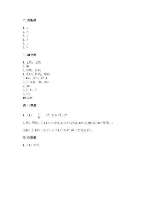2022六年级上册数学期末测试卷附参考答案（b卷）.docx