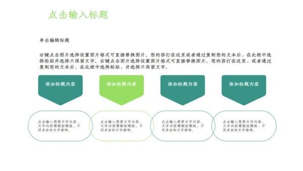 绿色简约小清新世界环境日宣传通用PPT模板