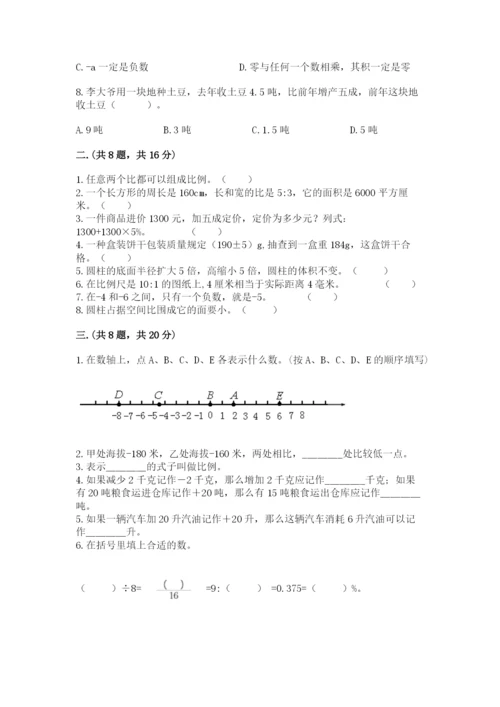 苏教版数学六年级下册试题期末模拟检测卷精品【夺冠系列】.docx