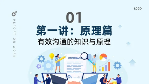 蓝色有效沟通管理者如何带好团队优秀管理者的有效沟通商务PPT管理团队管理