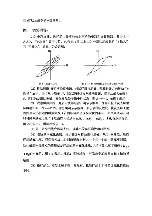 铁磁材料的滞回线和基本磁化曲线实验报告