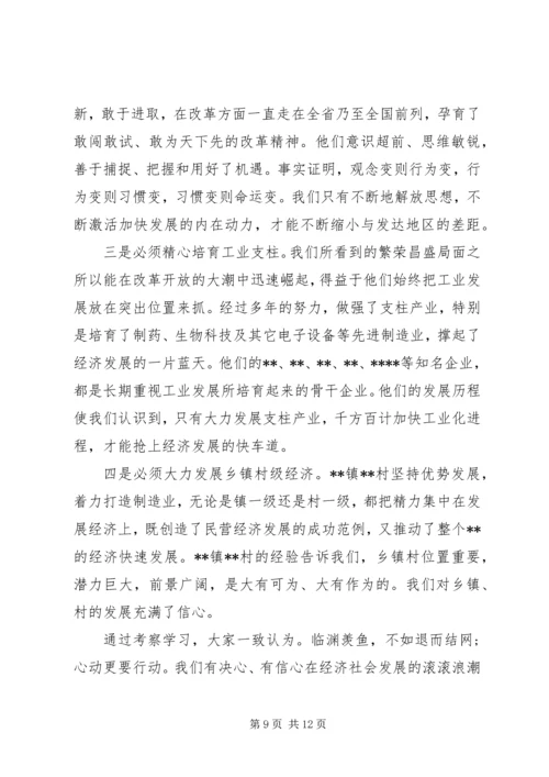 外出考察心得范文.docx