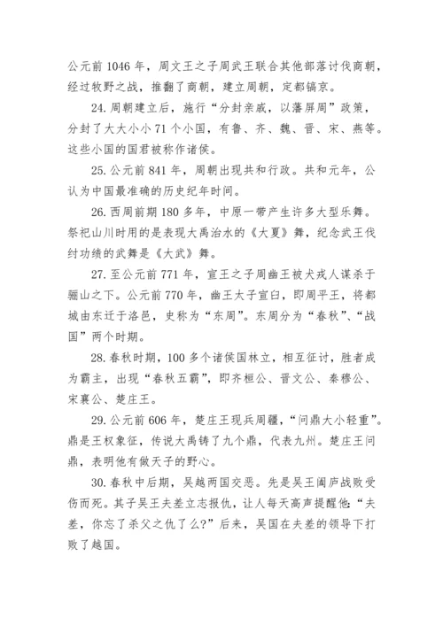 最新中国历史常识大全(完整版).docx