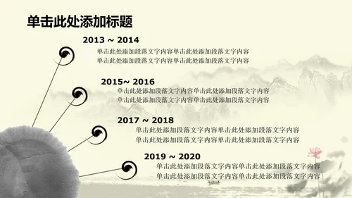 水墨中国风中医足疗ppt动态模板