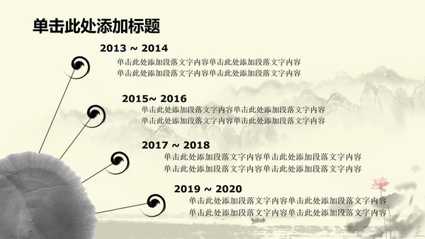 水墨中国风中医足疗ppt动态模板