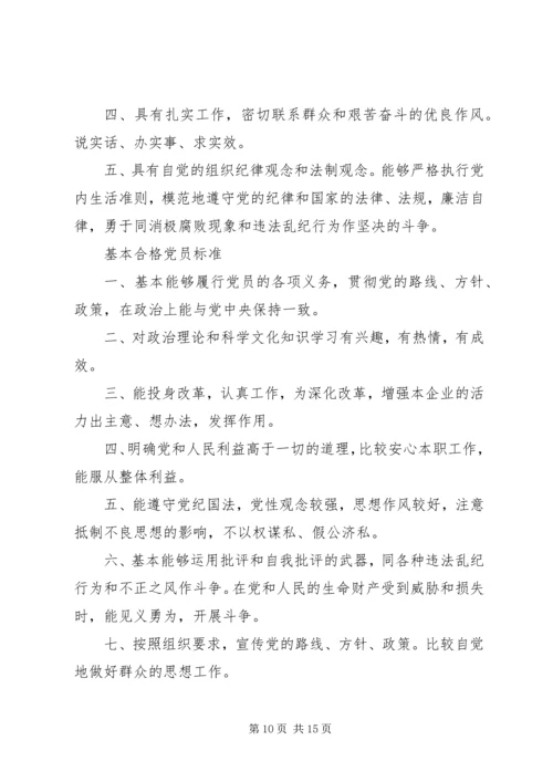 新形势下合格党员的标准.docx