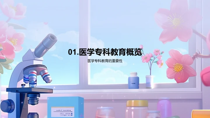 医学专科职业指导PPT模板