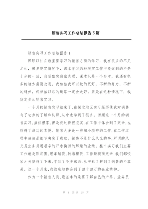 销售实习工作总结报告5篇.docx