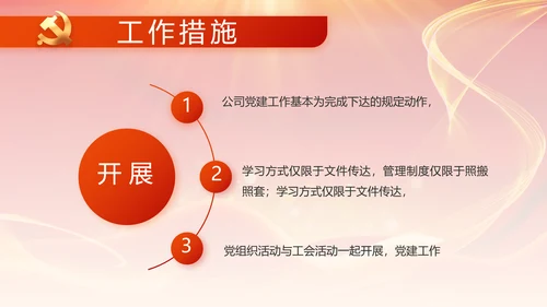 党支部党员大会工作总结PPT模板