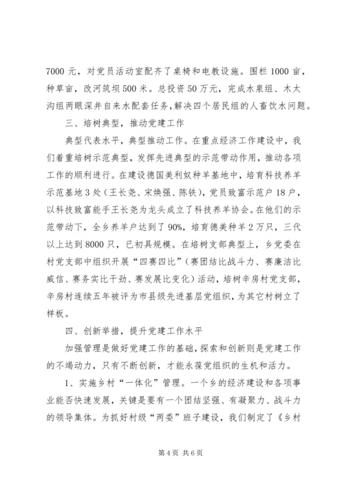 乡镇基层党建工作总结总结.docx