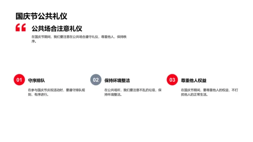 国庆节文化礼仪讲座PPT模板
