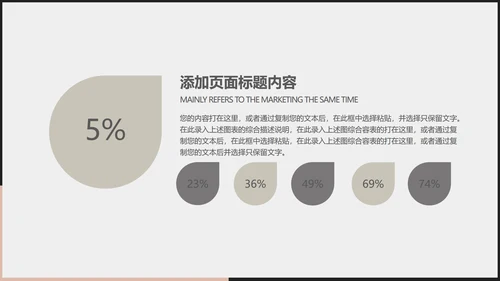 简约黑白商务总结汇报PPT模板