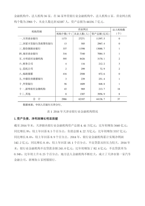 天津金融机构发展研究.docx