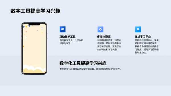数字化教学提效PPT模板