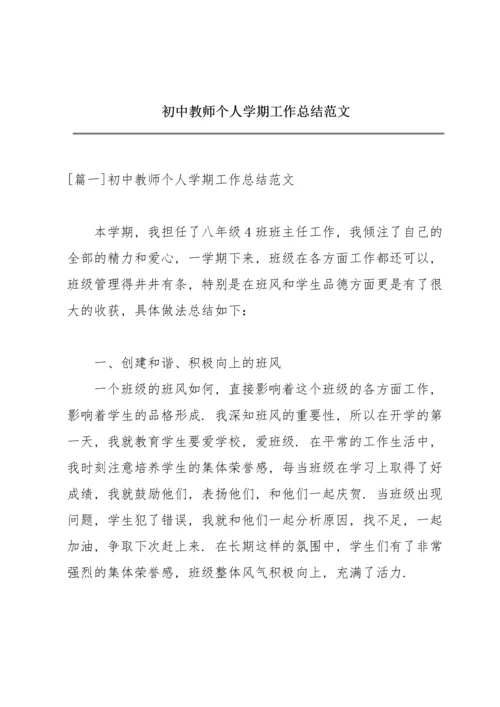 初中教师个人学期工作总结范文.docx