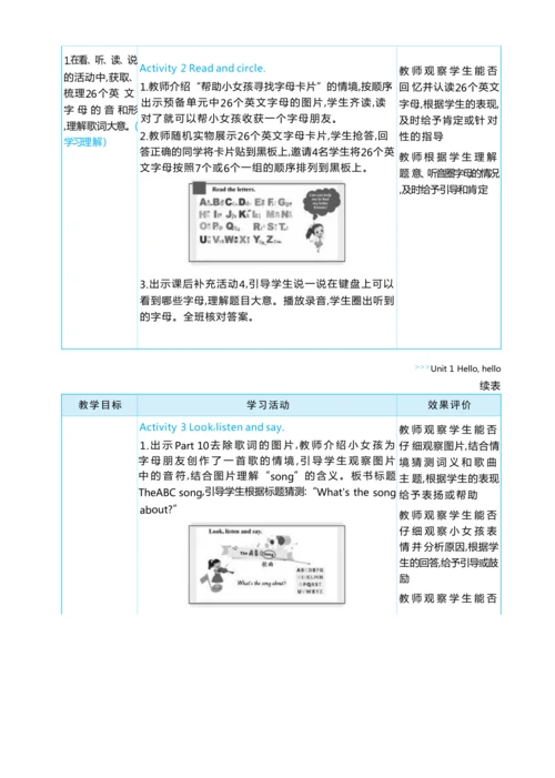Unit 1 Hello, hello单元整体教学设计 5课时