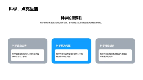 初一科学课程概览PPT模板