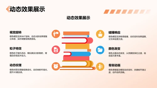 橙色3D风项目答辩PPT