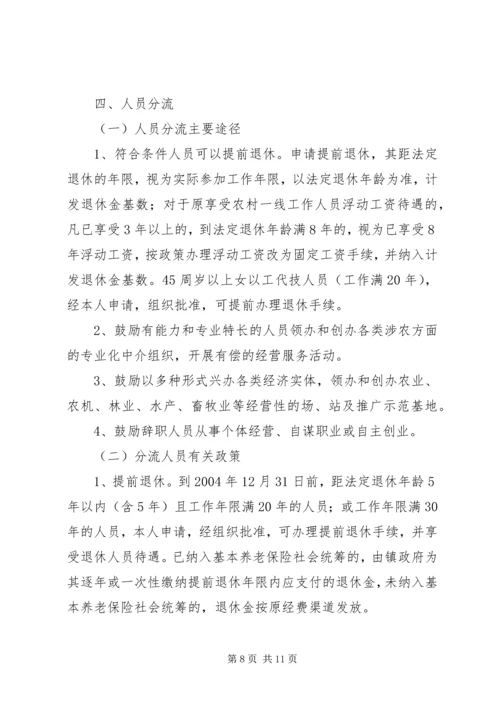 乡镇机构改革派驻事业单位调研.docx