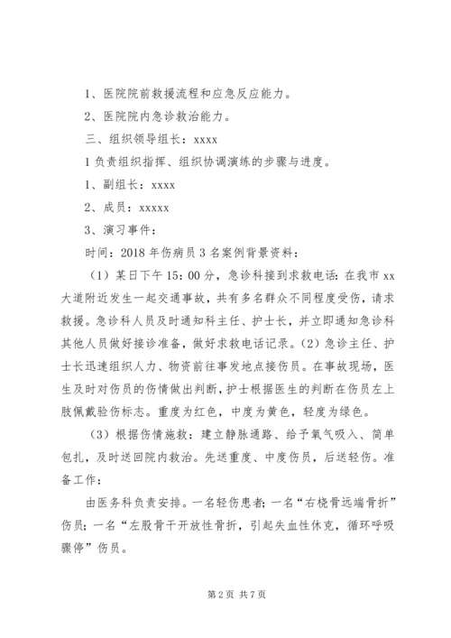 重大突发事件医疗卫生救援应急演练方案 (3).docx