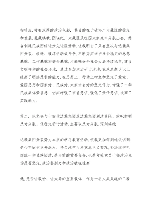 旗帜鲜明反对分裂、保稳定纪律要求研讨会个人研讨材料.docx