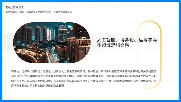 商业智能行业分析报告蓝色商务通用PPT模板