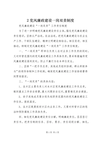 2党风廉政建设一岗双责制度.docx