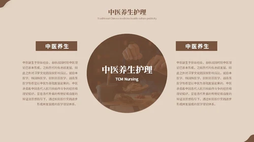 复古风中医养生艾灸中药中医护理培训PPT模板