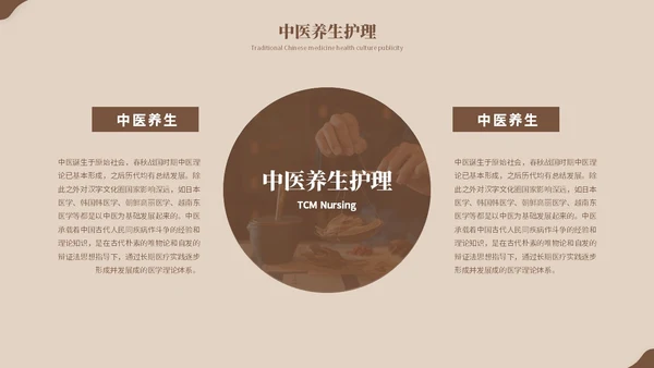 复古风中医养生艾灸中药中医护理培训PPT模板