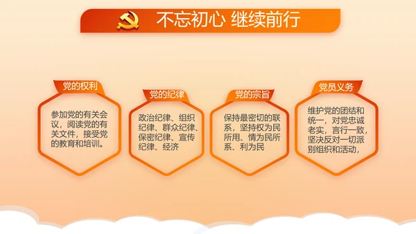 红色大气党建述职报告党政通用PPT动态模板