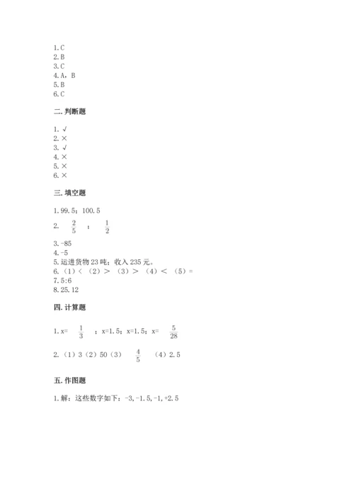 人教版六年级下册数学期末测试卷（能力提升）word版.docx