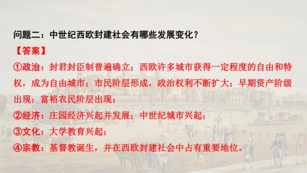 第三单元封建时代的欧洲  单元复习课件（29张PPT）