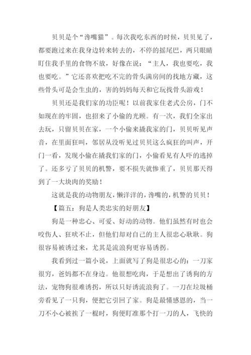 狗是人类的好朋友作文.docx