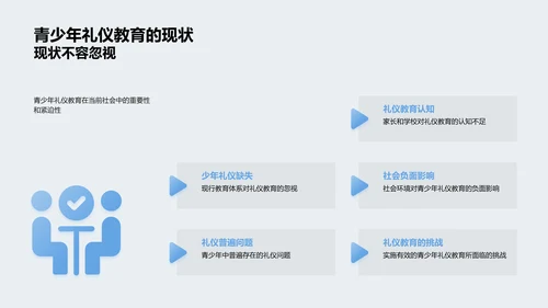 青少年礼仪教育报告PPT模板