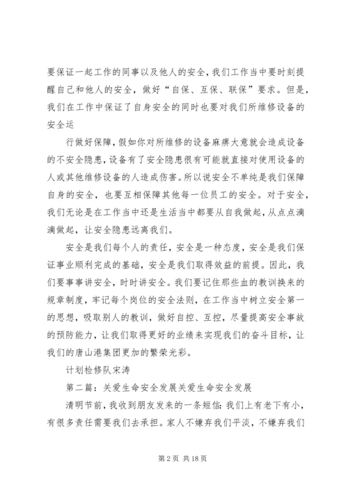 关爱生命安全发展宋涛.docx