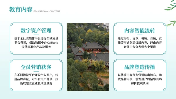 绿色古风经典诗词欣赏PPT模板